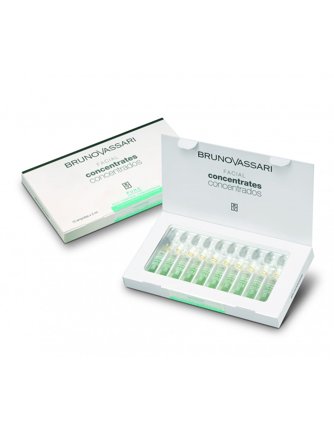 Sæt Bruno Vassari Pure Solutions Niacinamid Purifying Vials Treatment Serum Til Fedtet Hud Til Ansigt Til Kvinder 10 stk 3 ml