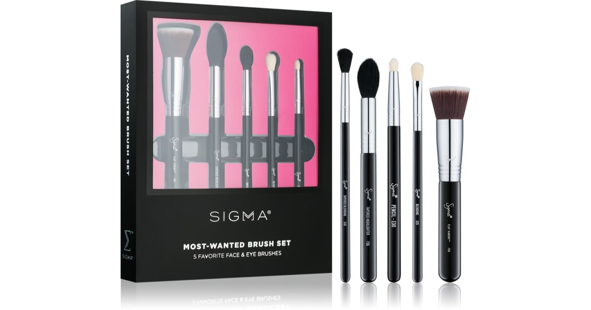 Sigma Beauty Zestaw Most-Wanted 5-częściowy zestaw pędzli do twarzy
