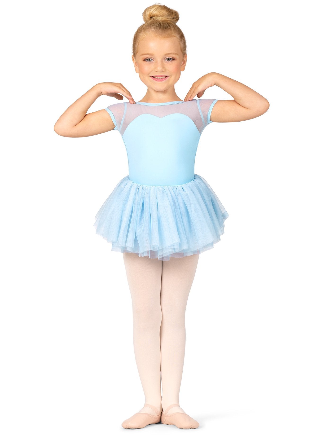 BalTogs Girls Mesh Pull-On Tutu Skirt Lavender S BT5354C