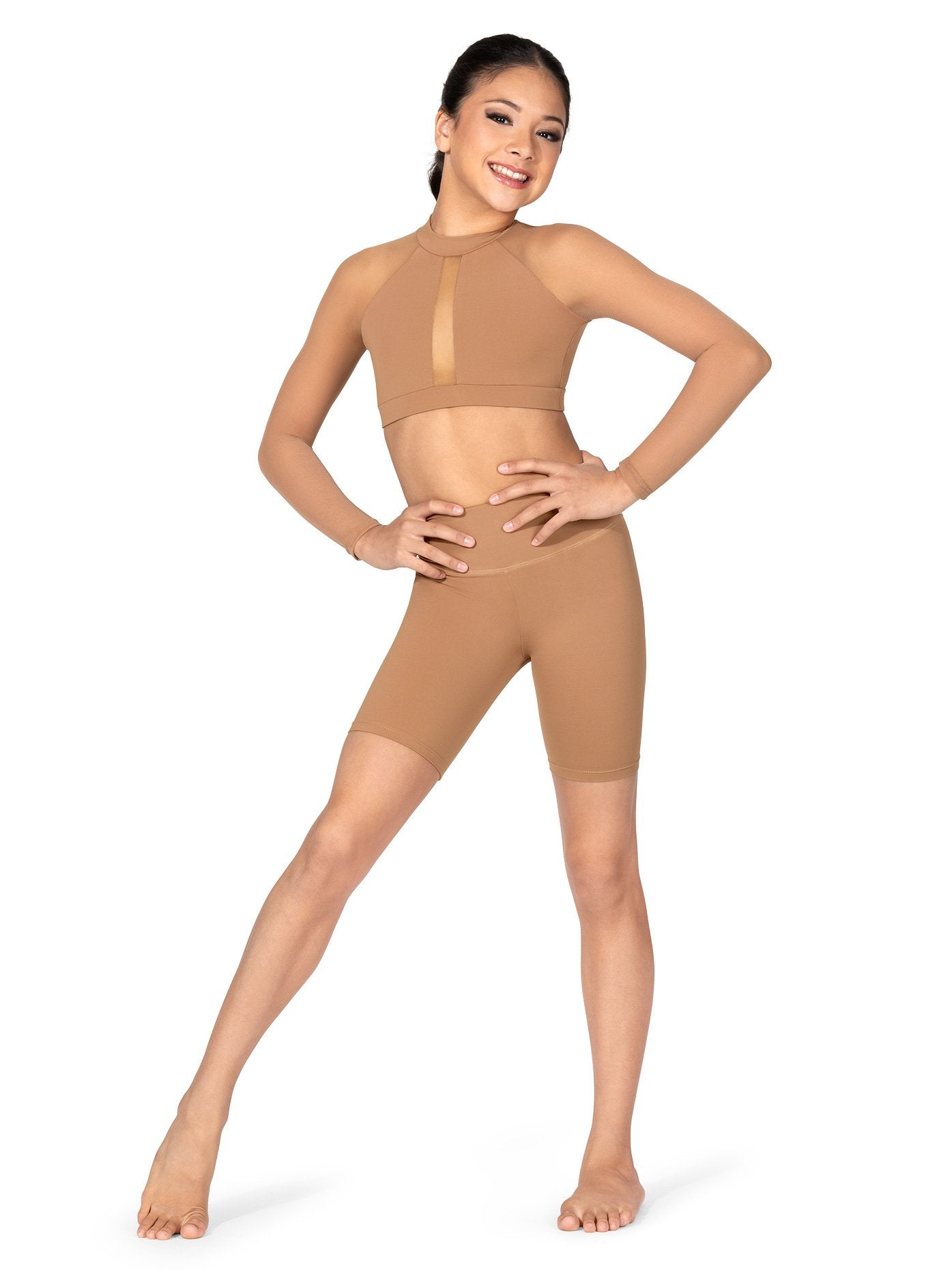 BalTogs Girls Long Biker Shorts Royal M BT5393C