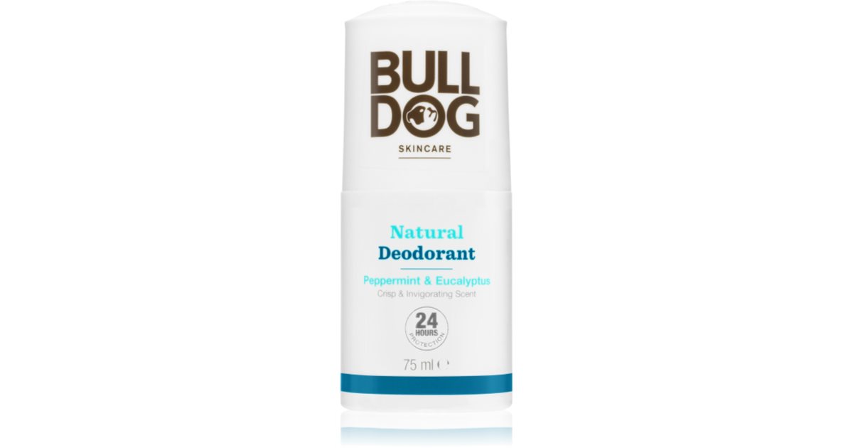 Bulldog menta piperita ed eucalipto deodorante roll-on 75 ml