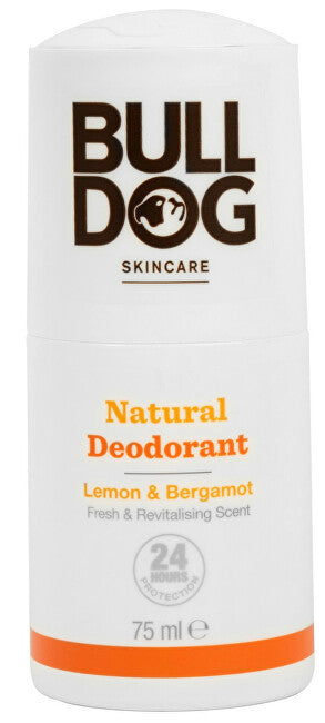 Bulldog Natürliches Roll-on-Deodorant (Natürliches Zitronen- und Bergamotte-Deodorant, frischer und belebender Duft) 75 ml