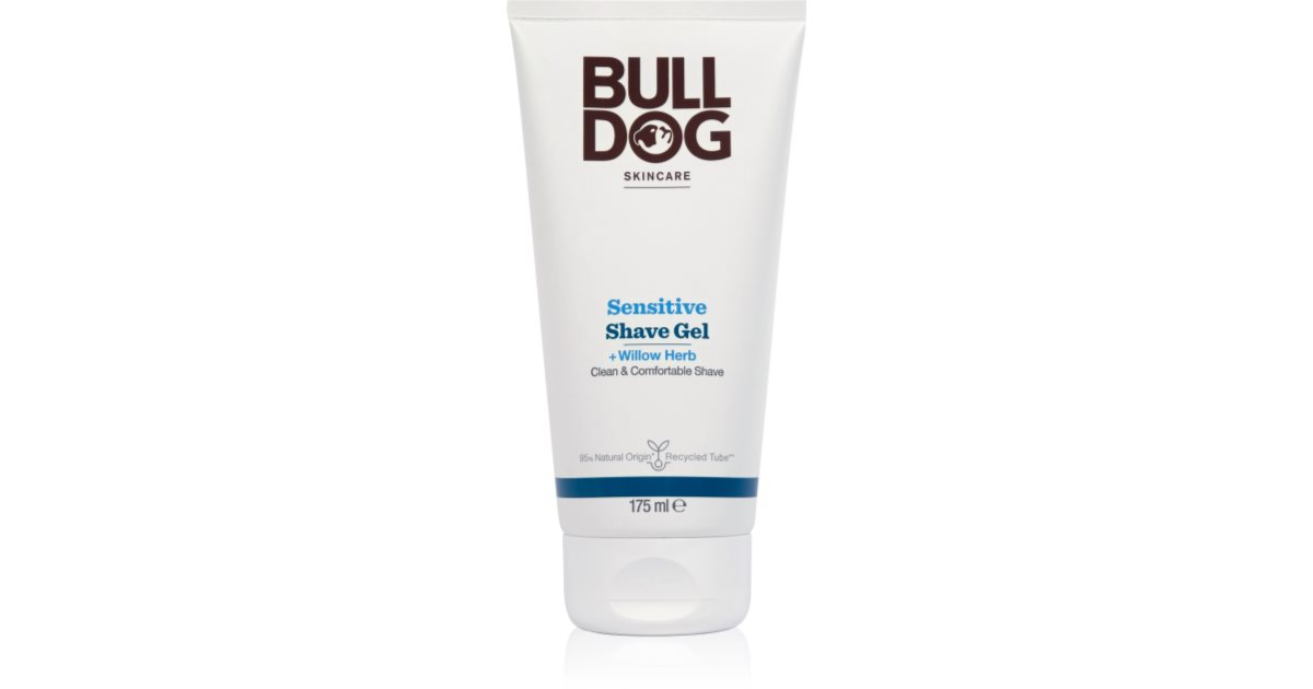 Bulldog Gel de afeitar Sensitiv e (Gel de afeitar + Hierba de Sauce) 175 ml