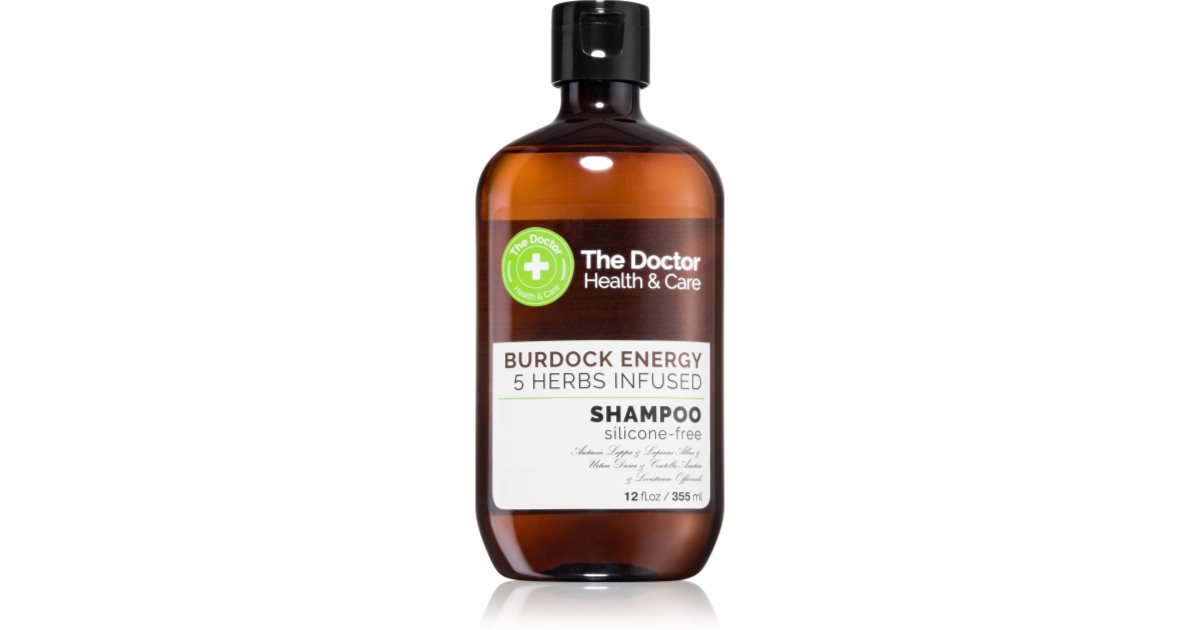 The Doctor Champú Burdock Energy 5 Hierbas para todo tipo de cabello 355 ml