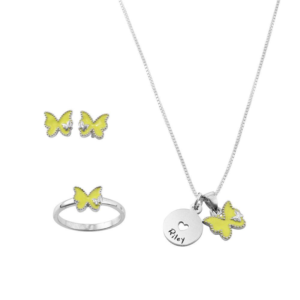 Butterfly Jewellery Set for Girls in Sterling Silver
