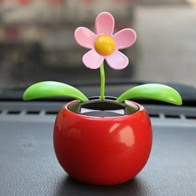 2 stuks nieuwe mode op zonne-energie dansende swingende geanimeerde bloem speelgoed auto styling woondecoratie ornament