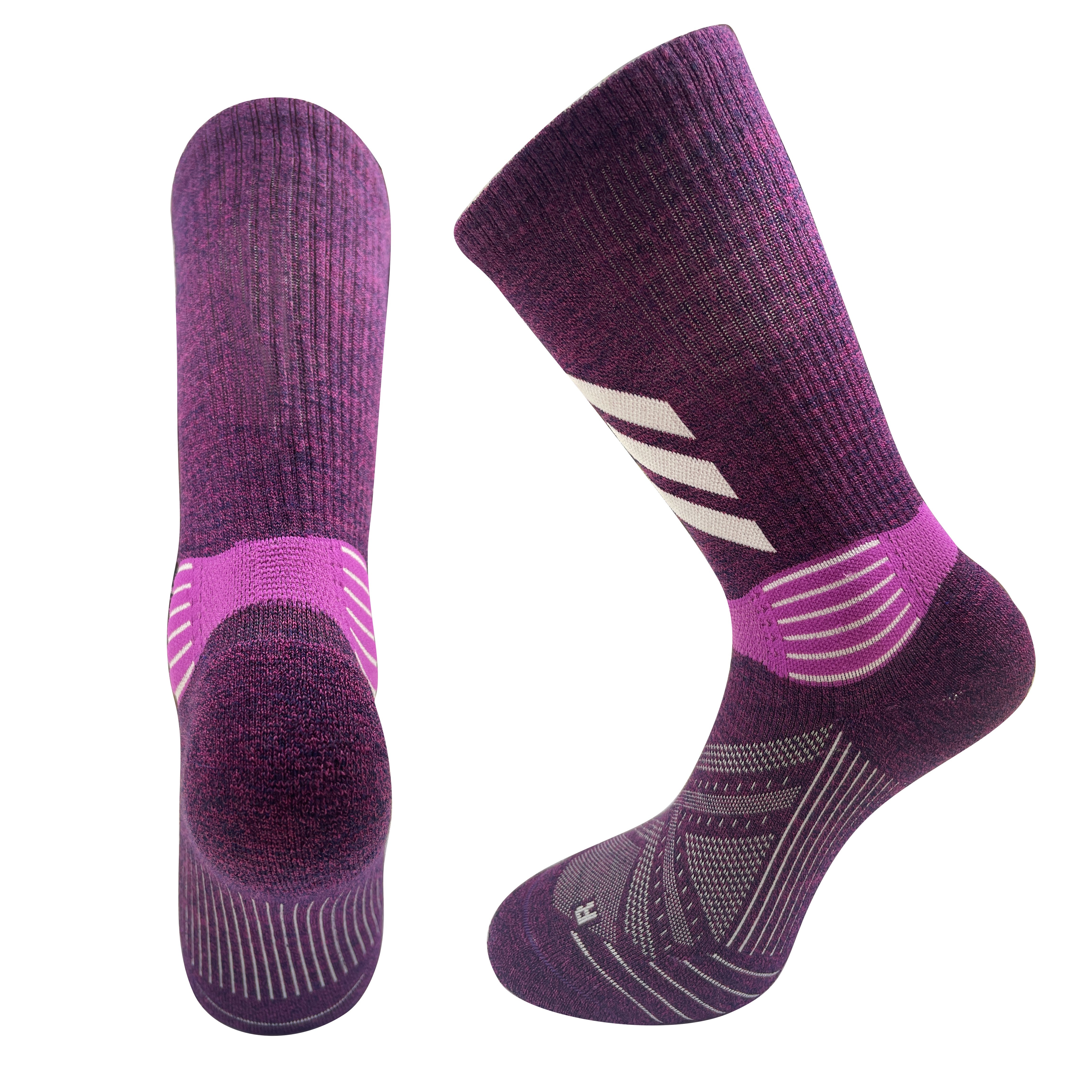 Professional Women&#039;s Merino Wool Ski Socks for Outdoor Activities Thick and Warm Knee-Length Suitable for Skiing Snowboarding and Hiking Ski So