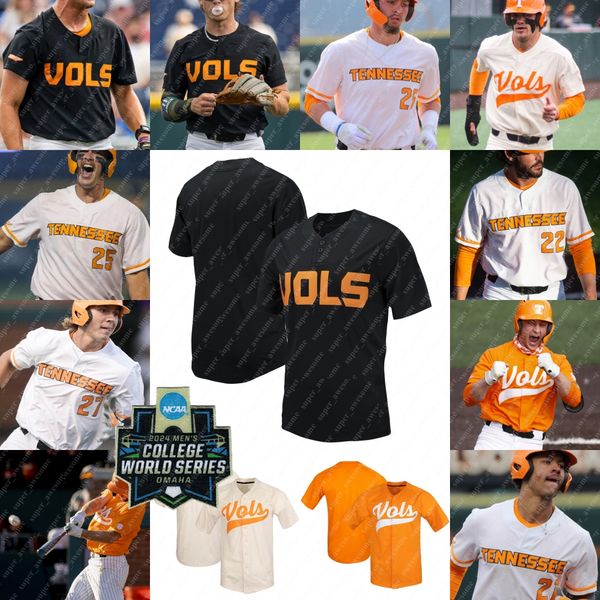Tennessee Volunteers Baseball Jersey - Mens Breathable Fabric Classic Fit 2024 Season