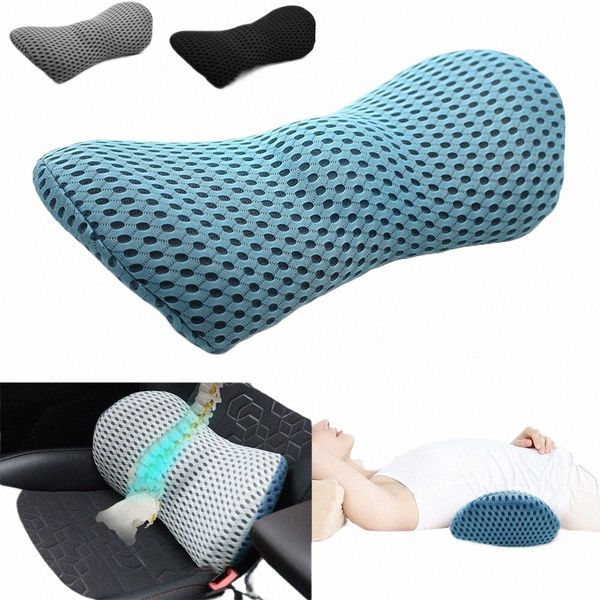 breathable Memory Cushion Interior Accessories Bed Sleeping Pillow Car Seat Waist Pillow Lumbar Support Pillow Foam Car Cushion o1HR#