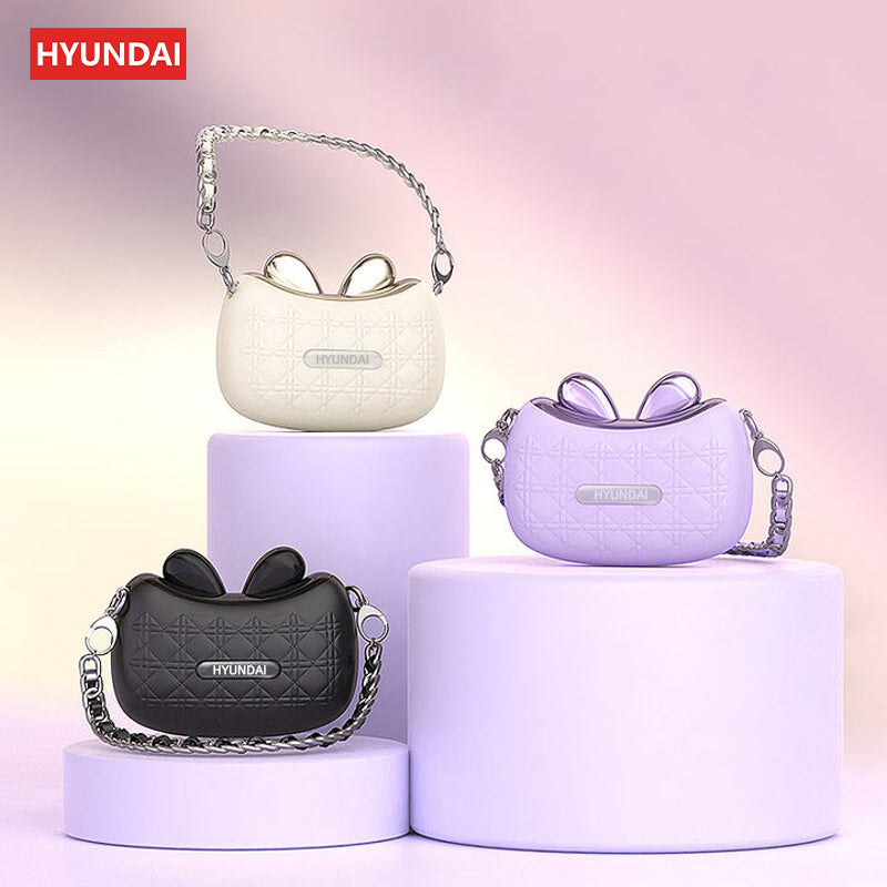HYUNDAI Headphones Luxury Fragrance designer Bag Style Charging Case Small Sachet Open Bluetooth Earphones High Sound Light For Gift YX46 New