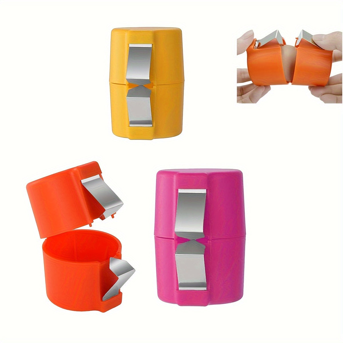 TEMU 3pcs Plastic Egg Shell Remover - Egg Opener & Separator With Ergonomic Handles, For Effortless Egg Prep, Safe & Hygienic Kitchen Gadget