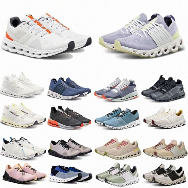 With Box OnCloudd on cloudshoe Women Sneakers Men Shoes With Box Running Outdoor Sport Tennis Walking Black White Blue Sea Salt TrainerhR3I#
