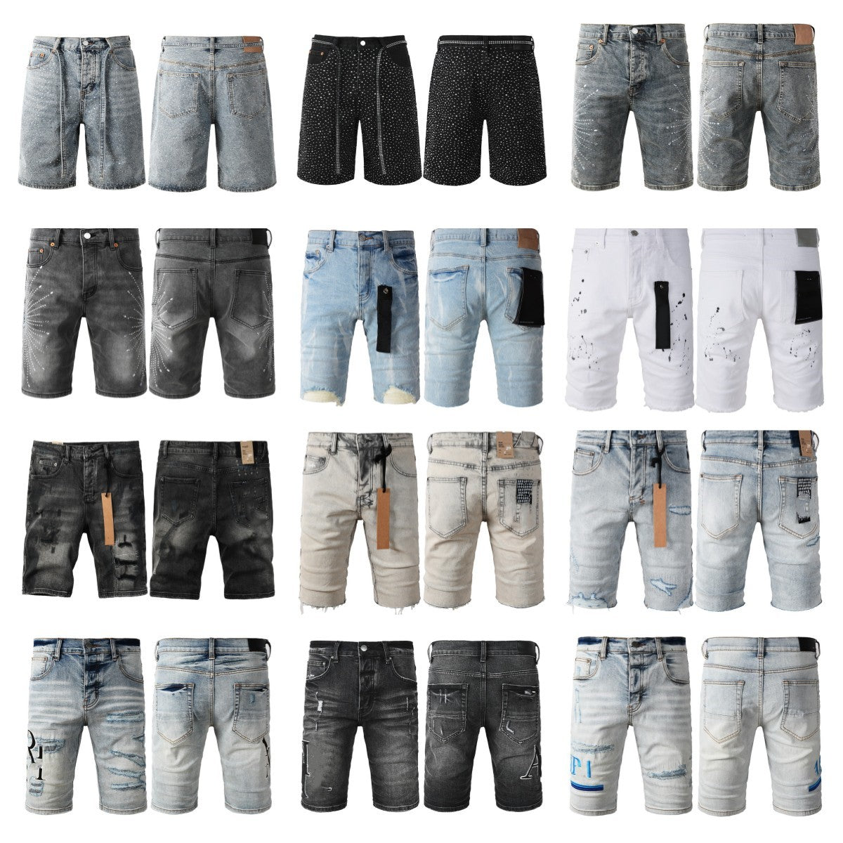 jorts jeans shorts designer shorts designer jeans for mens pants men jeans rock revival baggy jean Jeans short y2k slim fit uomo skinny men black wo