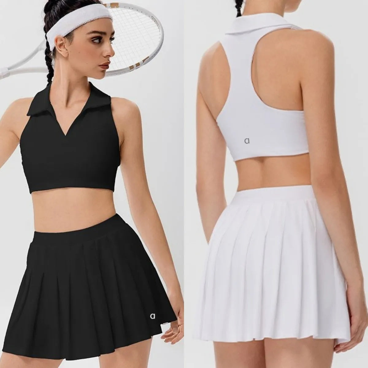 A1200 Women Yoga Tank Vest Or High Waist Tennis Skirts Outdoor Sports Tennis Suit Women&#039;s Quick-drying Clothes Moisture-absorbing Breathable Fi