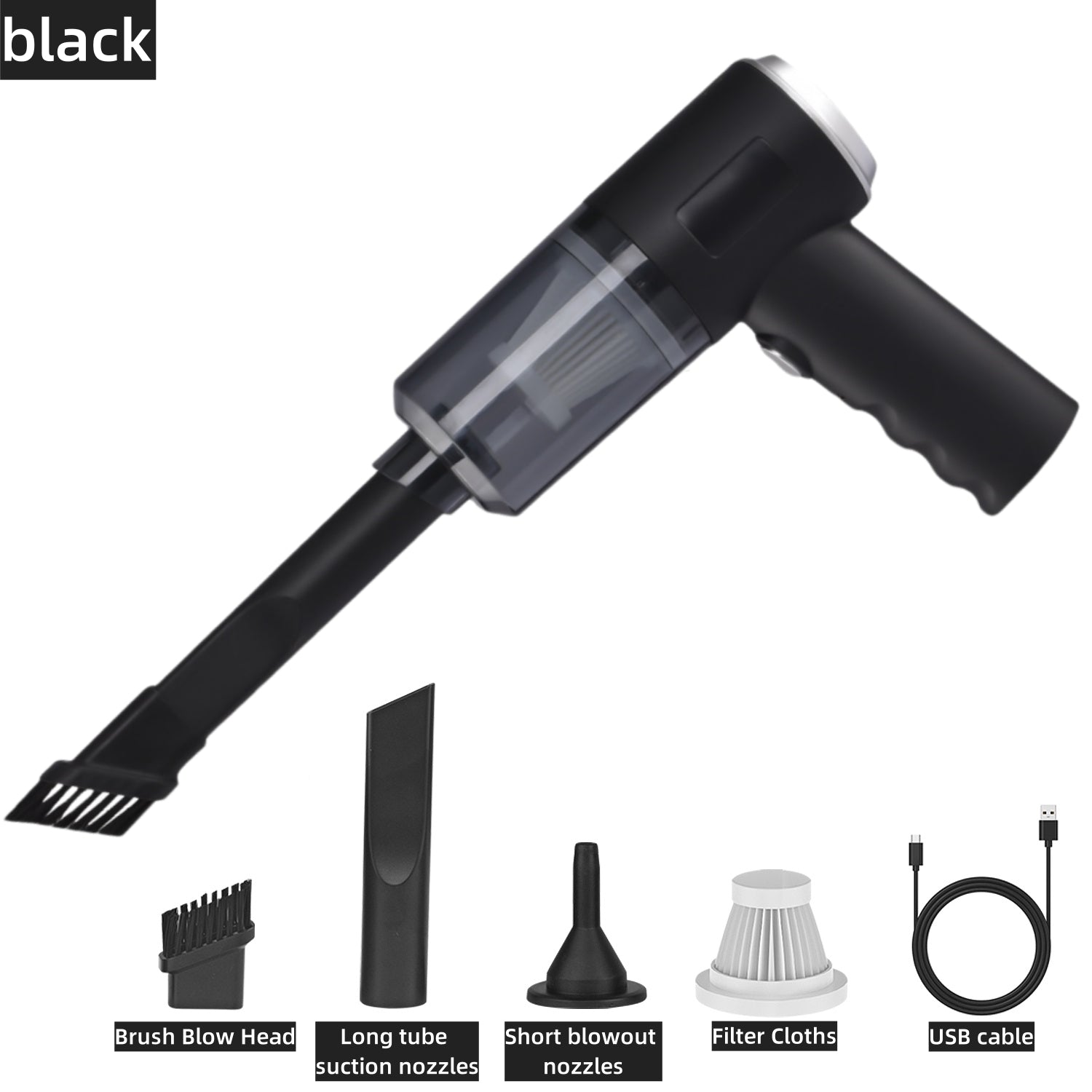 Car Vacuum Cleaner Portable Handheld Design for Easy Use Three in one design