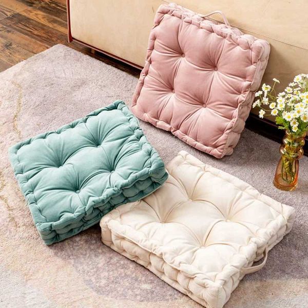 Square Pouf tatami mat pillow floor mat soft seat pillow mat throw pillow mat home sofa tatami mat 42x42cm X241022