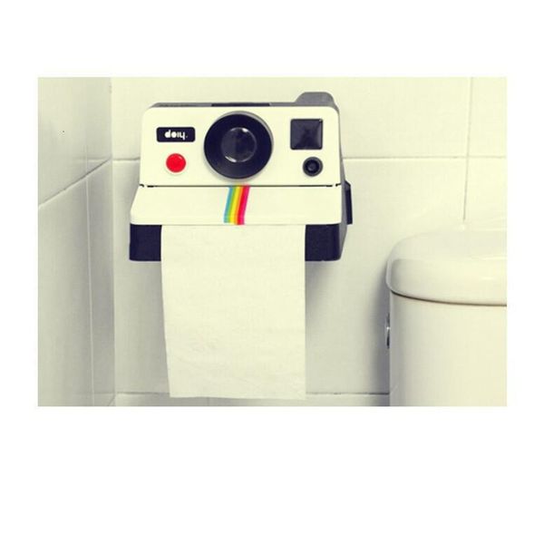 Toilet Paper Holders Retro Film Camera Shape Inspired Creative Tissue Boxes Tube Toilet Roll Paper Holder Box Bathroom Accessories 221205