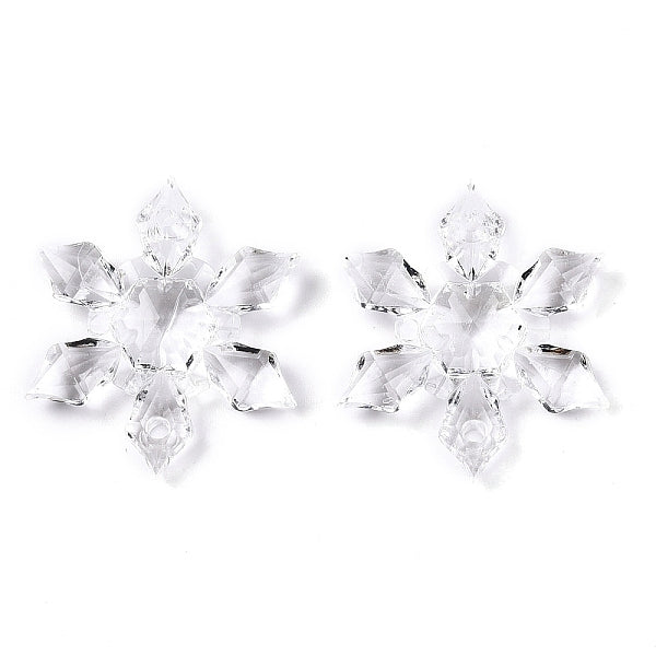 Charms connettore acrilico trasparente