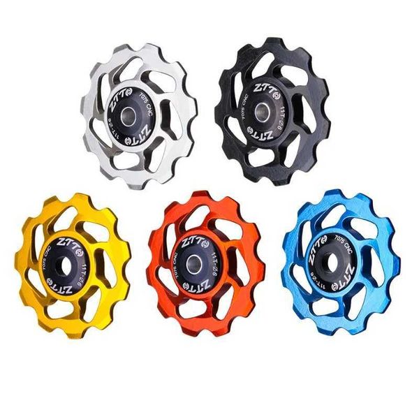2PCS 11T Bicycle Rear Derailleur Jockey Wheel Steel Bearing Pulley CNC Road Bike Guide Roller Bicycle AccessoriesXJ241210