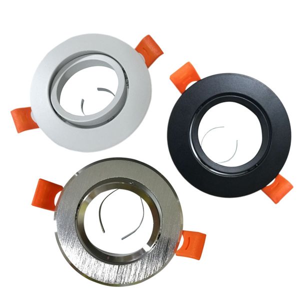 Lighting Accessories LED Downlight GU10 MR16 Round Chrome Spot Light Ceiling Fixture Trim Ring Fittings Frame Bulb oemled