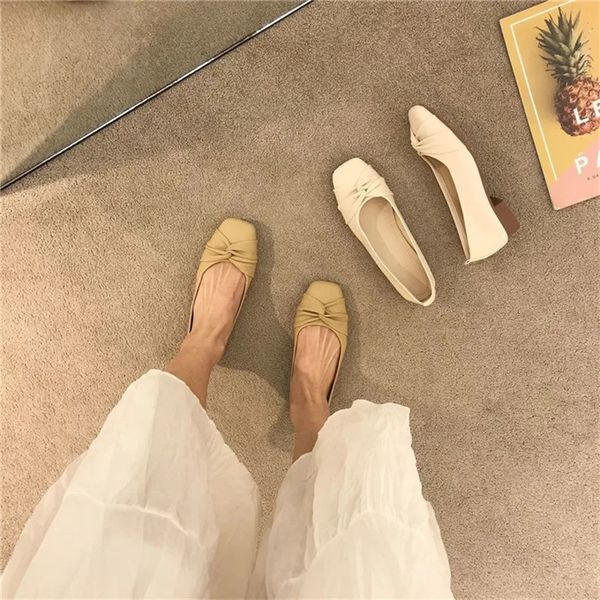 Cootelili Fashion Shoes Sapatos Mulheres planas de dedo do pé branco bege branco não deslizamento Casual Básico Salto plano 35-40 241126