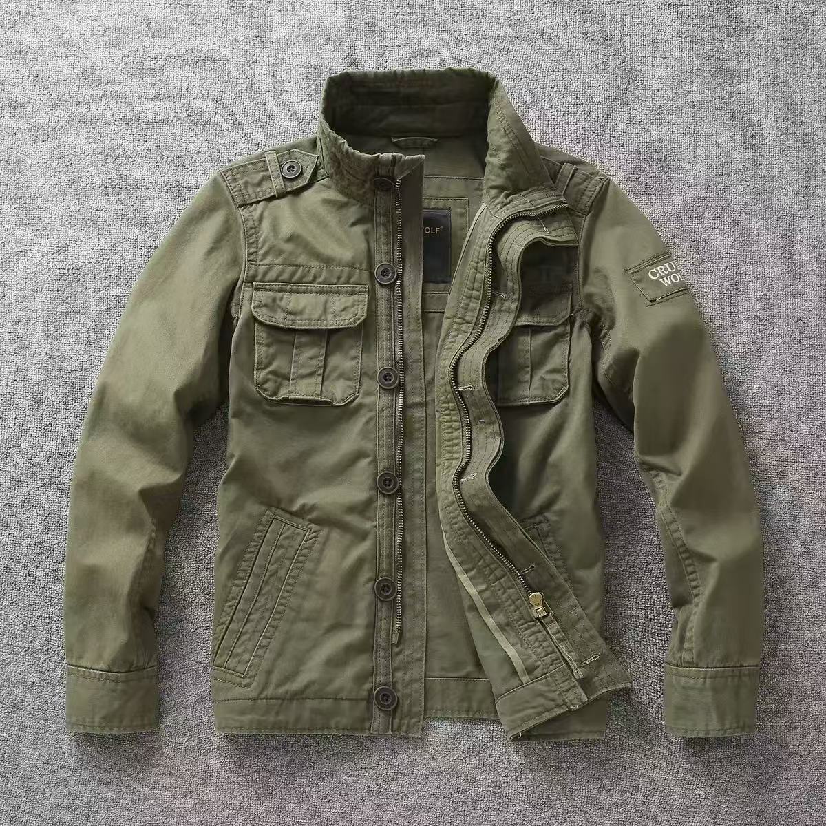 T1612 Autumn Men&#039;s Workwear Camouflage Jacket Outerwear Trendy Brand High-Quality Men&#039;s Tops Winter Thickened Clothes