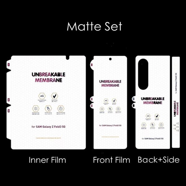Invisible Front Back Soft Hydrogel Matte Film For Samsung Galaxy Z Fold 1 2 3 4 5 W22 W23 W24 HD Clear Frosted Screen Protector