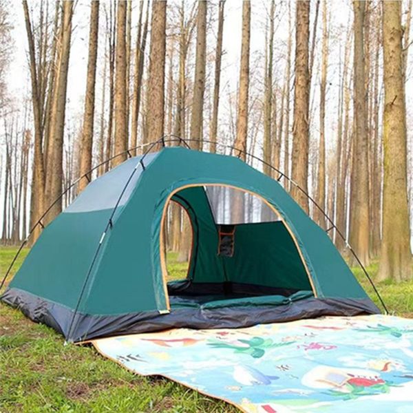 sunscreen automatic tent customized double-deck tent with two doors and four Windows