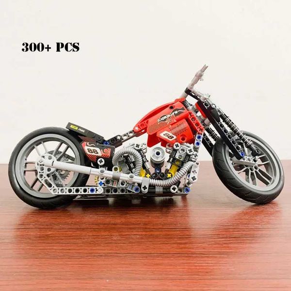 Creative Technical Construx Motorcycle Model Building Blocks Educational Decoration Toys For Kids Adt Birthday Christmas Gifts Z241208