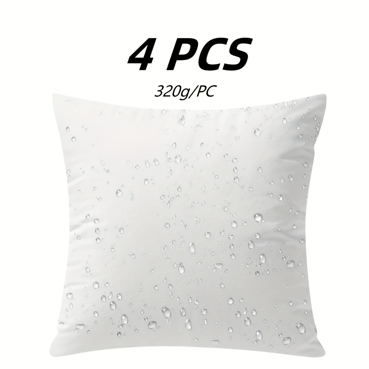 TEMU Premium Water-resistant Outdoor Decorative Pillow Inserts - Fillers For Patio Furniture, Garden Decor, Use - Weatherproof Throw Pillow Stuffing