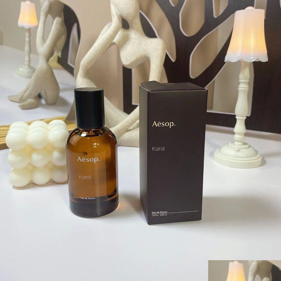 Fragrance Brand Aesop Hwyl Per 50Ml Tacit Miraceti Karst 1.6Fl.Oz Men Women Parfum Long Lasting Smell Edp Cologne High Version Dhebk