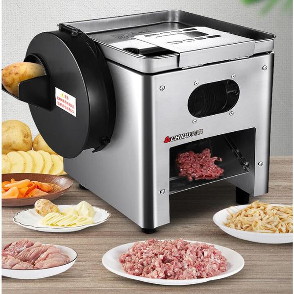 Wholesale mini Electric fresh meat slicer - household stainless steel meat cutter - Electric cutter machine for home use