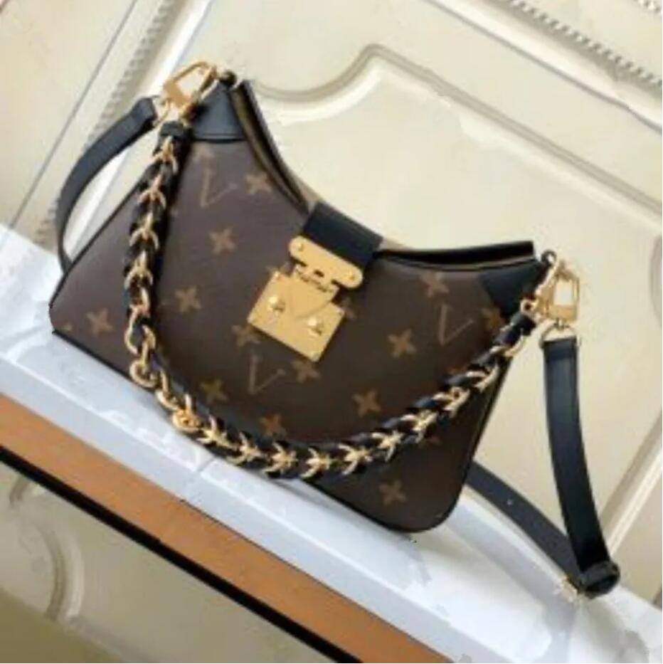 10A Mirror Quality Designers Small Twinny Bag 29cm Womens Brown Reverse Canvas Handle Handbag Luxury Black Cowhide Trims Purse Crossbody Shoulder Ch