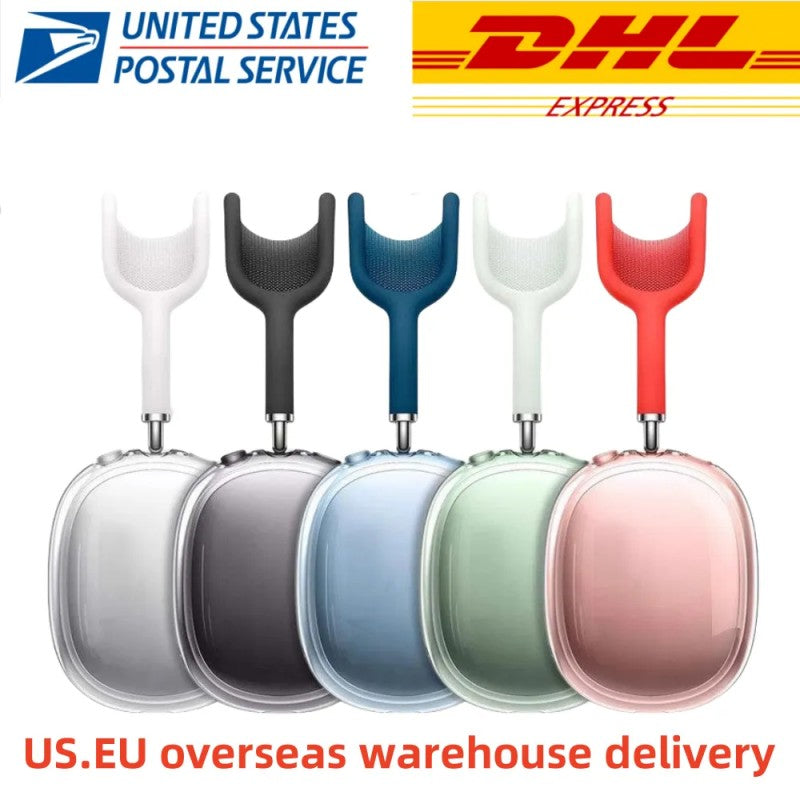 US stock for High Quality For B1 pods Max Bluetooth Headphone Earbuds Accessories Transparent TPU Solid Silicone Case Maxs Headset Cover Case
