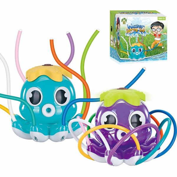 Sand Play Water Fun Children&#039;s outdoor water spray toys 3456 7-year-old baby bath toys Lawn spray water toys Octopus water spray toys 2