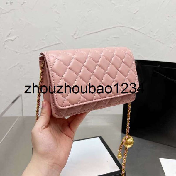channelhandbag chanal bag Lambskin Flap Wallet Classic Mini Chain Bags Crush Gold Ball Card Holder Purse Matelasse Crossbody Multi Pochette