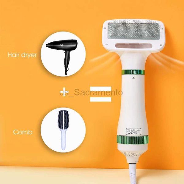 Hair Dryers Pet Hair Dryer 2 with Slicker Brush Grooming for Cat and Dog Brush Professional Home Grooming Furry Drying Portable Dog Blower 2