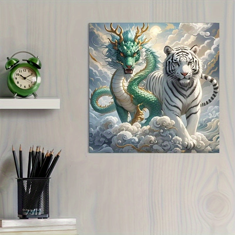 TEMU 1pc 5d Diamond Painting Kit, Mythical Creature, Embroidery Stitch Picture, Canvas Wall Decorative Crafts