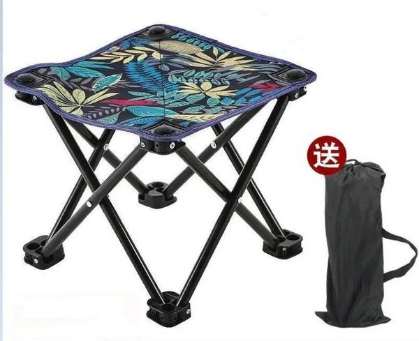 Camping portable folding chair ultra light steel pipe storage chair mini fishing chair picnic lightweight furnitureW241111