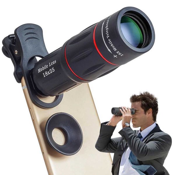 18X Telescope Zoom lens Monocular Mobile Phone camera Lens for Smartphones for Camping hunting Sports Monocular TelescopeXJ241028
