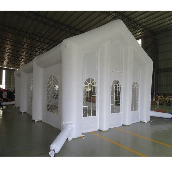 wholesale Outdoor Inflatable Wedding House Inflatables White Event party Tent For Sale Portable Inflated Church