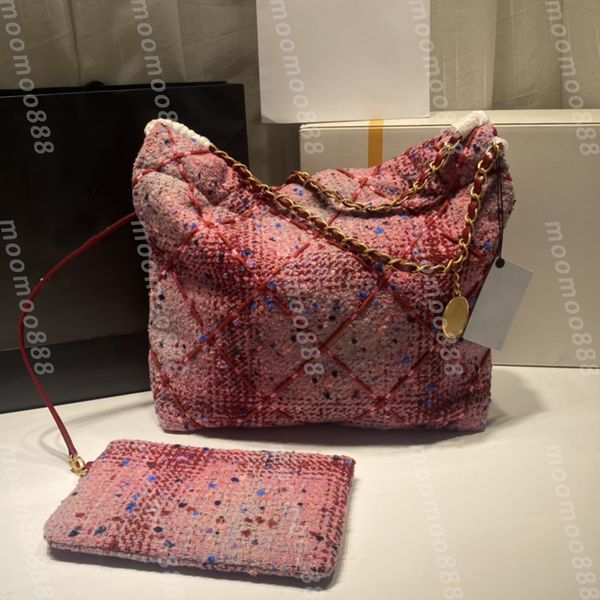 12A All-New Mirror Quality Designer 22 Tote Small Womens Shpping Bag Luxurys Diamond Lattice Handbags Black Quilted Purse Crossbody Shoulder