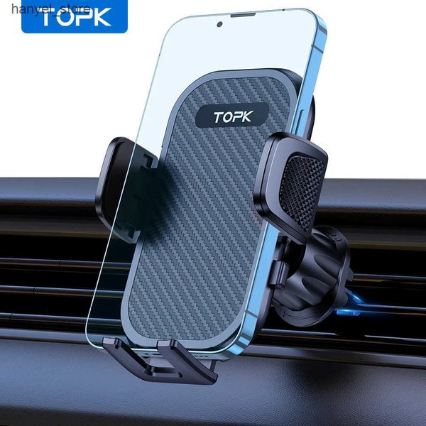 Cell Phone Mounts Holders Topk car phone holder air vent car phone holder hands-free easy to grip in car holder suitable for all 4 to 7 phon