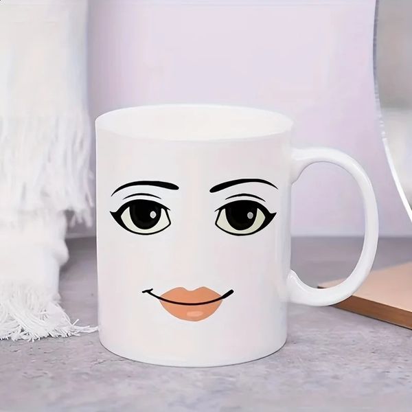 Interesting female coffee cup ceramic tea cup water cup perfect creativity novelty birthday gift unique and fashionable design 11 ounces 1 p