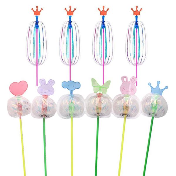 Bubble Twist Wand Flash Luminous Color Bubble Wand Variety Twist Fun Rainbow Twirler Magic Stick Magic Bubble Toy Random Style