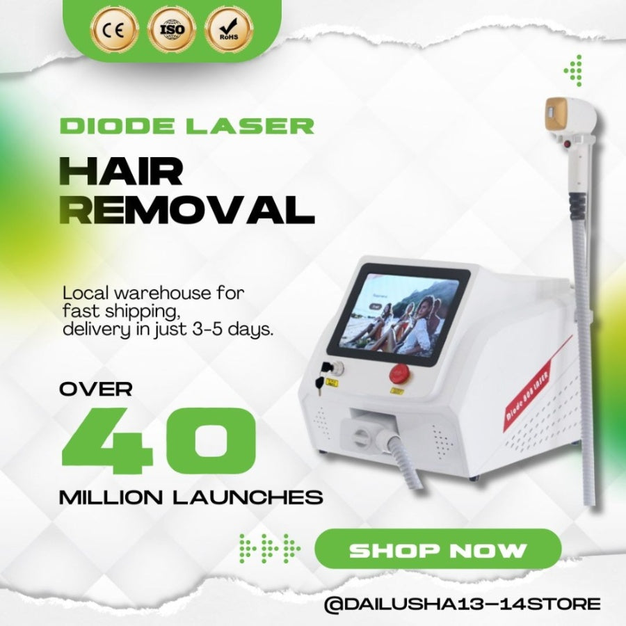 2025 New 808nm Diode Laser Hair Removal Machine Alexandrite 3 Wavelength Ice Platinum Permanent Painless Cooling Head Epilator
