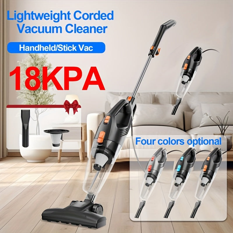 TEMU 6-in-1 Corded Stick-handheld Vacuum Cleaner With Hepa Filter & Crevice Tool - Lightweight Portable & Vacuum, Washable Dust Cup, Abs Corded