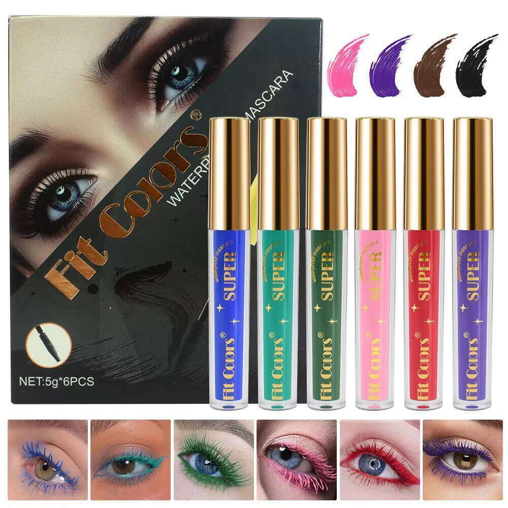 5D Silk Fiber Lash Color 12 Colors 3D Mascara Eyelash Extension Thick Lengthening Eye Lashes Holiday Stage Make X250722