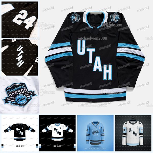2024-25 Utah Hockey Club Jersey 9 Clayton Keller 92 Mikhail Sergachev Ian Cole Alex Kerfoot Travis Boyd Barrett Hayton Logan Cooley Travis D