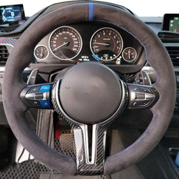 Car Accessories Suede Car Steering Wheel Cover For BMW (M Sport) 1 Series F20 M135i M140i M235i M240i X1 F21 F48 X2 F39 X3 F25